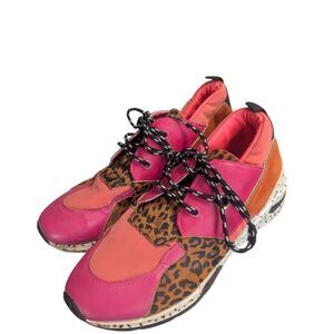 🛍️ Steve Madden Women's Cliff Sneaker "Snake" Size 9 w/ Cheetah Print